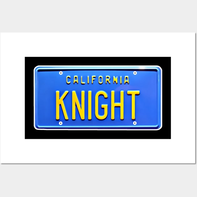 Knight Rider KITT Car License Plate Wall Art by darklordpug